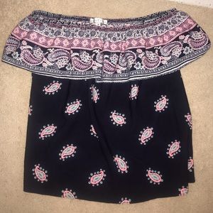 Off the shoulder blouse